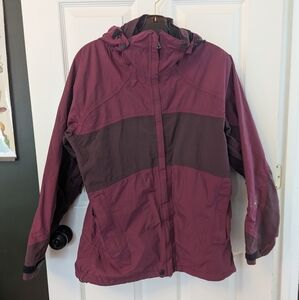 Mountain Hardwesr Burgundy and Fuschia Hooded Jacket, Women's Size 10